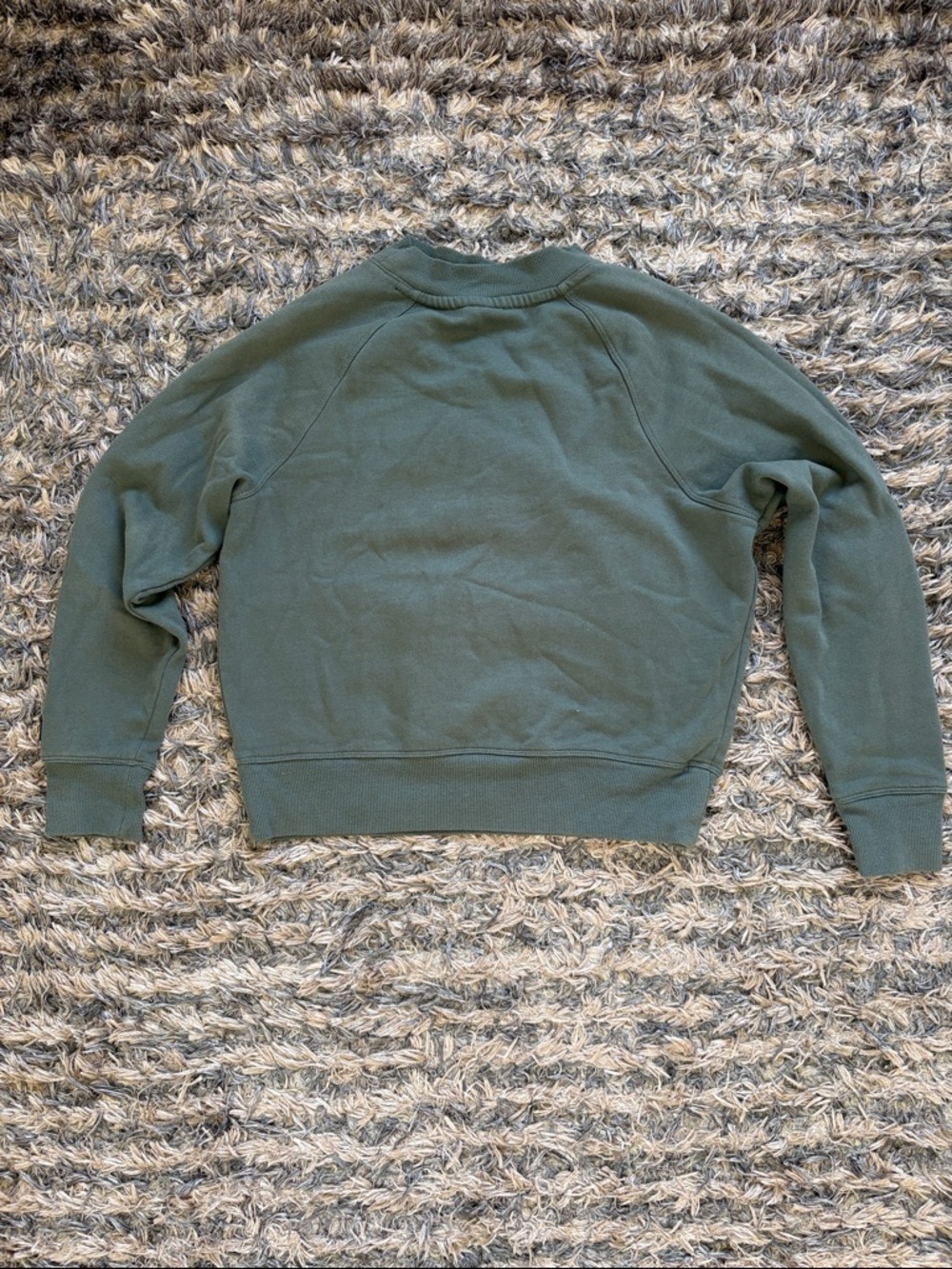 Calvin Klein Performance Olive Green Logo Sweatshirt S - Picture 2 of 6